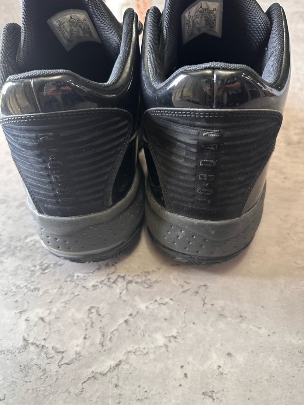 Nike Air Jordan Black Sneakers CK6636-005 Men’s Size 12 Triple Black Athletic S - Picture 3 of 7